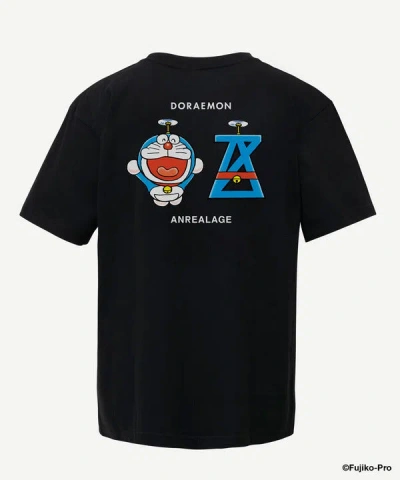 Anrealage Az Doraemon Main Visual T-shirt In Black