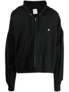 Anrealage Draped Sleeve Drawstring Hoodie In Black