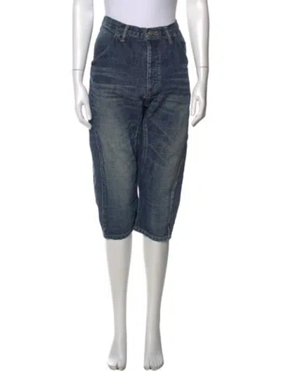 Pre-owned Anrealage Knee-length Shorts In Blue