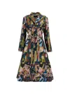 Anrealage Panel Patchwork Jacquard Coat In Multi