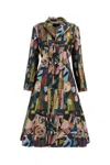 Anrealage Panel Patchwork Jacquard Coat In Multi