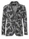 Anrealage Patchwork Blazer In Gray