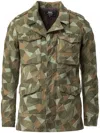 Anrealage Patchwork Cargo Jacket In Green