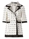Anrealage Pearls Embellished Coat In White