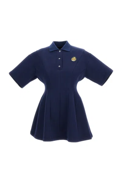 Anrealage Polo Shirt Dress In Blue