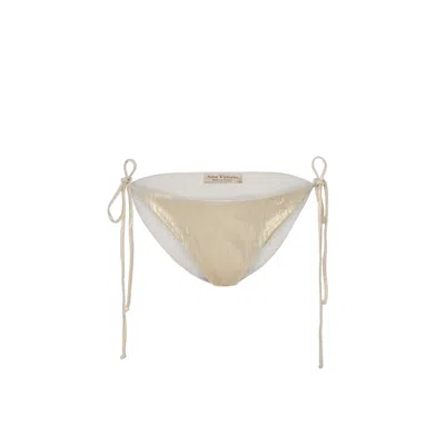 Anse Victorin Women's Bianca Bikini Bottom - Gold