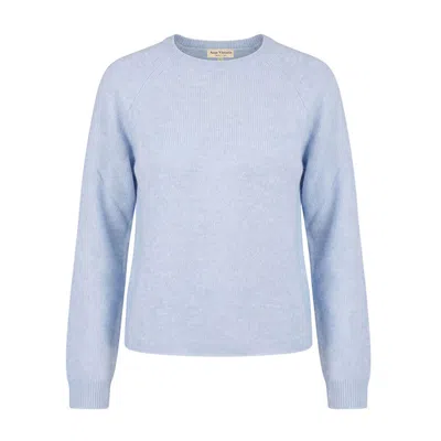 Anse Victorin Women's Elaine Cashmere Silk Pullover Light Blue