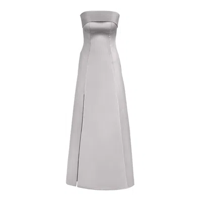 Anse Victorin Women's Irena Silk Dress - Pearl Grey In Gray