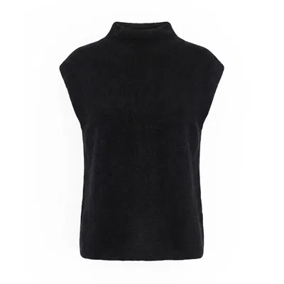 Anse Victorin Women's Lara Silk Cashmere Pullover Black