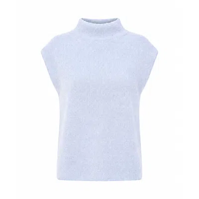 Anse Victorin Women's Lara Silk Cashmere Pullover Light Blue