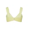 Anse Victorin Women's Lucy Silk Top - Lime Green In Green