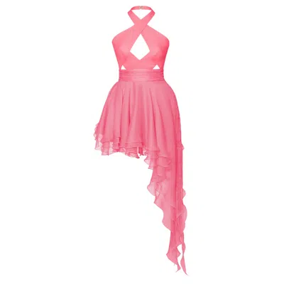 Anse Victorin Women's Pantha Silk Dress - Pink