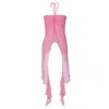 Anse Victorin Women's Pink / Purple Kelly Silk Top - Pink In Pink/purple