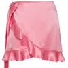 Anse Victorin Women's Pink / Purple Lisa Silk Skirt - Pink In Pink/purple