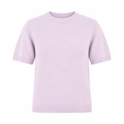 Anse Victorin Women's Purple Camilla Cashmere Pullover Orchid
