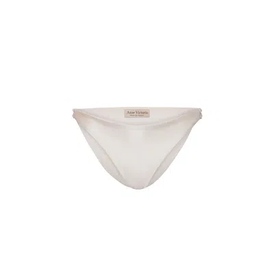 Anse Victorin Women's Sophia Bikini Bottom - Creamwhite In White