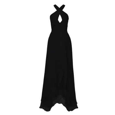 Anse Victorin Women's Tiara Silk Dress - Black