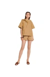 Ansea The Anorak Shirt In Khaki