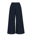 Ansea The Gauze Wide Leg Pant In Navy