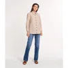 Ansea The Poplin Button Down Shirt In Khaki