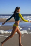 Ansea The Rash Guard In Chartreuse/forest