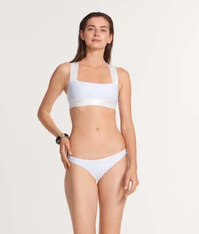 Ansea The Reversible Cheeky Bottom In White/mint