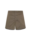 Ansea The Reversible Long Board Short In Black/khaki