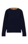 Ansea The Reversible Sweatshirt In Navy