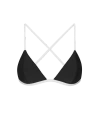 Ansea The Reversible Triangle Top In Black/white