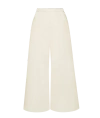 Ansea The Twill Wide Leg Pant In Bone