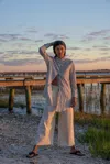 Ansea The Twill Wide Leg Pant In White