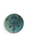 Anūt Cairo Blue Flower; Set Of 2 In Green