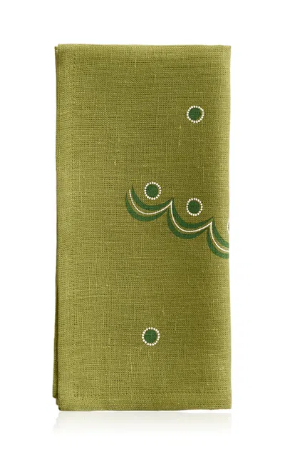 Anūt Cairo Carousel; Set Of 2 In Green