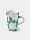 Anūt Cairo Cotton Flower Hand-painted Ceramic Mugs (set Of 4) Anut Cairo Abask Gift Set