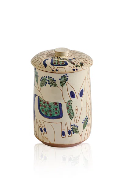 Anūt Cairo Happy Donkey Kitchen Container In Neutral