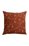 Anūt Cairo Louts Trail Cushion Cover In Brown