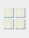 Anūt Cairo Luxor Hand-crocheted Linen Napkins (set Of 4) Anut Cairo Abask Gift Set
