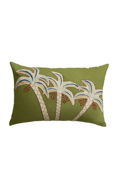 Anūt Cairo Oasis Cushion Cover In Green