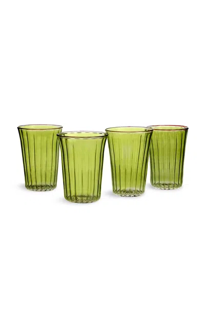Anūt Cairo Palace Walk; Set Of 4 In Green