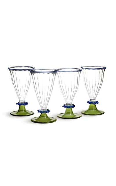Anūt Cairo Palace Walk; Set Of 4 In Green