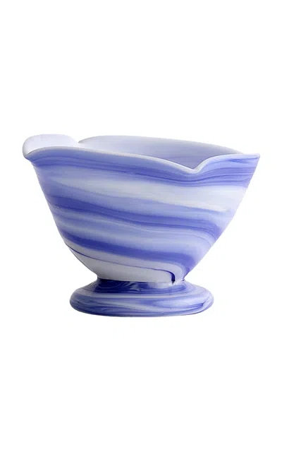 Anūt Cairo Set-of-two; Lotus Ice Cream Bowls In Blue