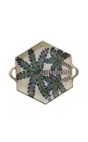 Anūt Cairo Set-of-two; Palm Trio Trays In Multi