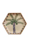 Anūt Cairo Set-of-two; Royal Palm Dinner Plates In Multi