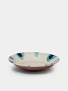 Anūt Cairo Wadi Hand-painted Ceramic Deep Plates - 10in/25cm (set Of 4)