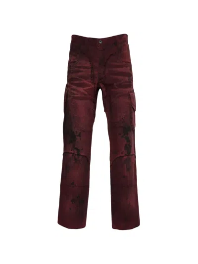 Ant Scrap Panelled Cargo Ps In Red