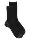 Ant45 Glitter-detail Socks In Black