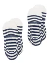 Ant45 Striped-pattern Socks (pack Of Two) In White