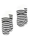 Ant45 Striped-pattern Socks (pack Of Two) In White