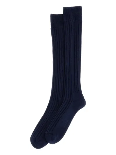 Ant45 Tino Ribbed Knee-high Socks In Multi