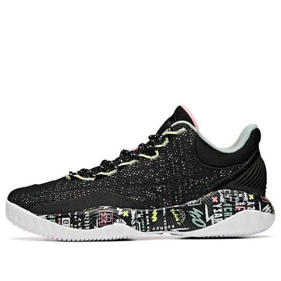 Anta A-shock Basketball Shoes 'black Colorful Mesh'